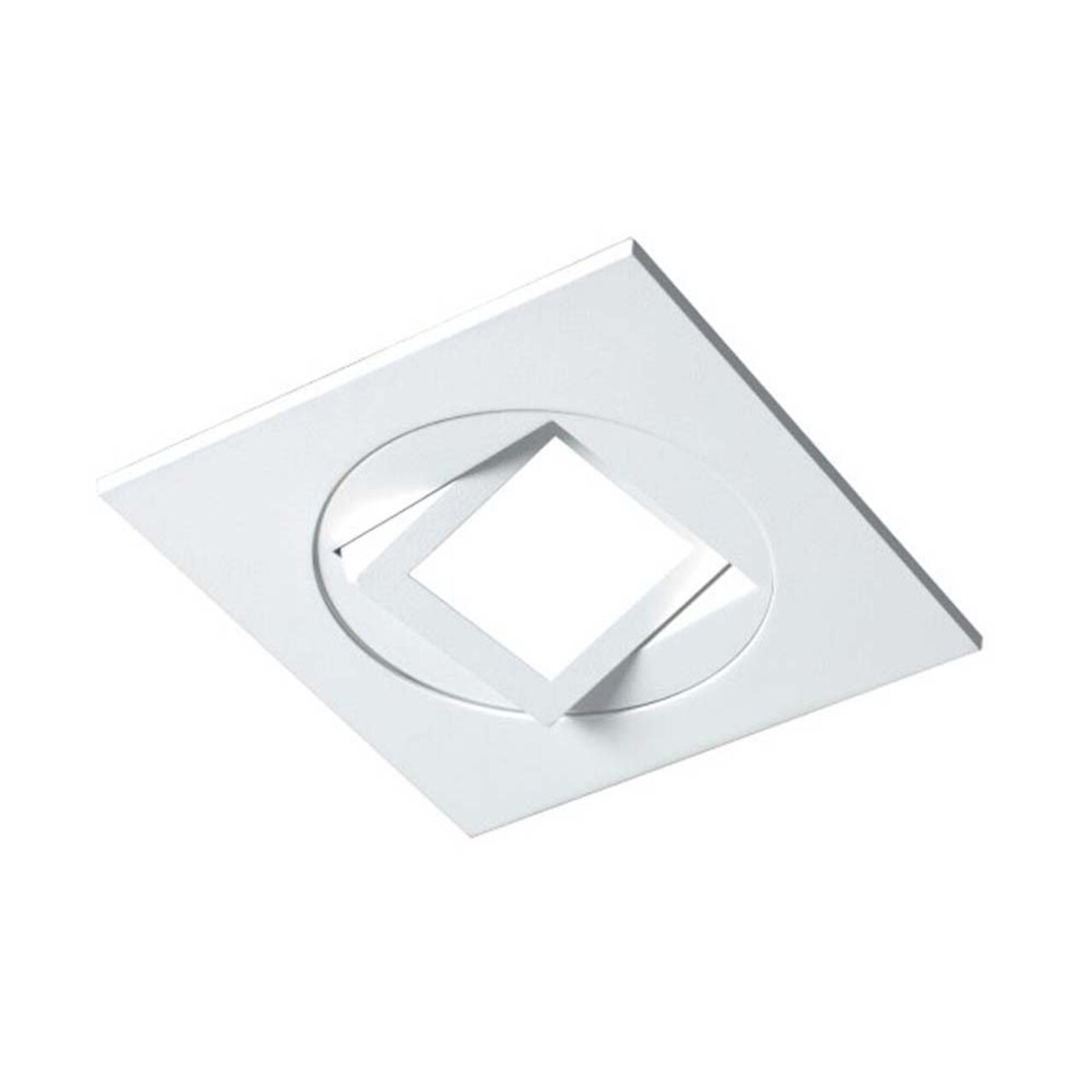 4-inch White Square Multi-Adjustable Recessed LED Downlight, 4000K